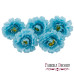 Цветок хризантемы голубой, 1шт