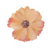 Цветок ромашки персиковый с коралловым, 1шт