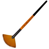 Кисть Синтетика веерная, FLAME 1368FN, №10, короткая ручка ROSA 1368FN10