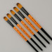 Пензель Синтетика овальна, FLAME 1368FR, №16, коротка ручка ROSA 1368FR16
