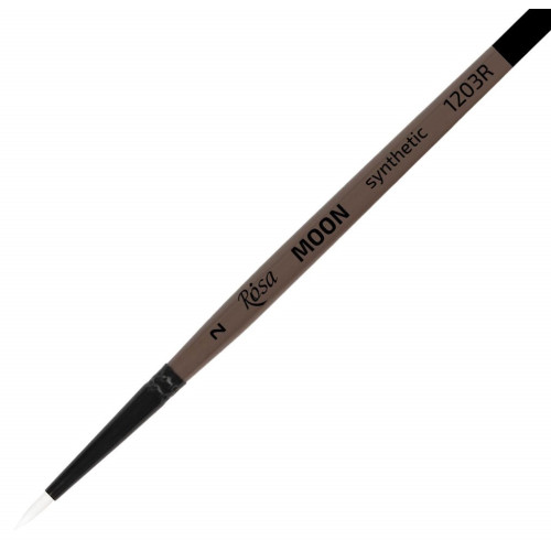 Кисть Синтетика круглая, MOON 1203R, №2, короткая ручка ROSA 1203R02