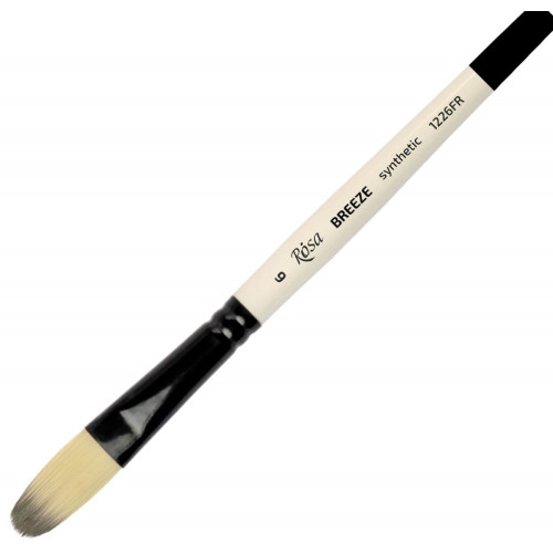 Кисть Синтетика овальная, BREEZE 1226FR, №6, короткая ручка ROSA 1226FR06