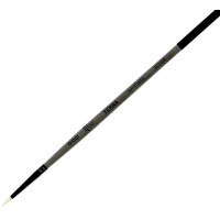 Пензель Синтетика кругла, TERRA 1608R, №000, довга ручка ROSA 1608R000