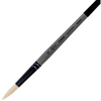 Пензель Синтетика кругла, TERRA 1608R, №12, довга ручка ROSA 1608R12