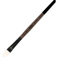 Кисть Синтетика овальная, MOON 1203FR, №10, короткая ручка ROSA 1203FR10