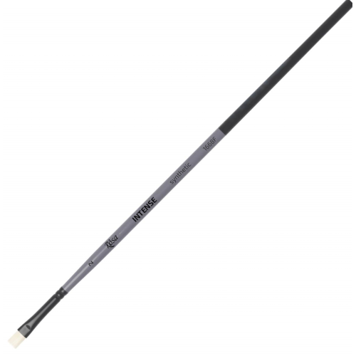 Кисть Синтетика плоская, INTENSE 1668F, №2, длинная ручка ROSA 1668F02