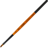 Кисть Синтетика угловая, FLAME 1368А, №0, короткая ручка ROSA 1368А0
