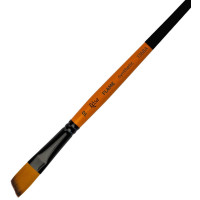 Кисть Синтетика угловая, FLAME 1368А, №10, короткая ручка ROSA 1368А10