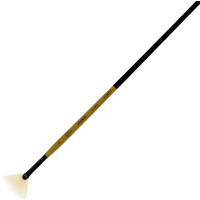 Кисть Щетина веерная, AMBER 2306FN, №4, длинная ручка ROSA 2306FN04