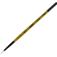Кисть Щетина круглая, AMBER 2306R, №1, длинная ручка ROSA 2306R01