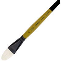 Кисть Щетина овальная, AMBER 2306FR, №12, длинная ручка ROSA 2306FR12