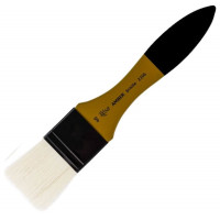 Кисть Щетина флейц, AMBER 2306, №40, короткая ручка ROSA 230640
