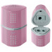 Точилка Faber-Castell TRIO Grip 2001 на 3 отверстия с контейнерами, цвет пастельный розовый, 183804