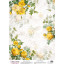 Деко веллум (лист кальки с рисунком) Желтые розы, А3 (29,7см х 42см)