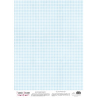 Деко веллум (Лист кальки з малюнком) Gingham Blue, А3 (29,7см х 42см)