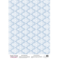Деко веллум (лист кальки с рисунком) Damask Cornflower, А3 (29,7см х 42см)