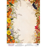 Деко веллум (Лист кальки з малюнком) Botany autumn, А3 (29,7см х 42см)