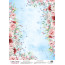 Деко веллум (Лист кальки з малюнком) Peony Garden Blue, А3 (29,7см х 42см)