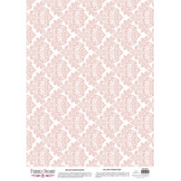 Деко веллум (Лист кальки з малюнком) Damask Lotus, А3 (29,7см х 42см)
