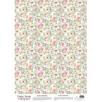 Деко веллум (Лист кальки з малюнком) Blooming Bouquet, А3 (29,7см х 42см)