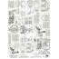 Деко веллум (Лист кальки з малюнком) Vintage Text, Technical drawings, А3 (29,7см х 42см)