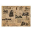 Лист крафт бумаги с рисунком Mechanics and steamnapk №01, 42x29,7 см
