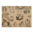 Лист крафт бумаги с рисунком Vintage woman world №08, 42x29,7 см