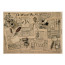 Лист крафт бумаги с рисунком Vintage woman world №09, 42x29,7 см
