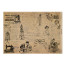 Лист крафт паперу з малюнком Vintage woman world №10, 42x29,7 см