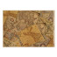 Лист крафт паперу з малюнком Maps of seas and continents №01, 42x29,7 см