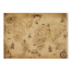 Лист крафт паперу з малюнком Maps of seas and continents №02, 42x29,7 см