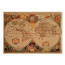 Лист крафт бумаги с рисунком Maps of seas and continents №06, 42x29,7 см