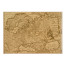 Лист крафт бумаги с рисунком Maps of seas and continents №10, 42x29,7 см