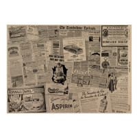 Лист крафт паперу з малюнком spaper advertisement №02, 42x29,7 см