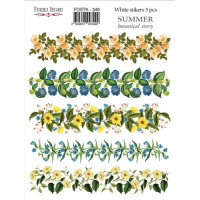 Набор наклеек (стикеров) 5 шт Summer botanical story №349 Летняя Ботаническая История