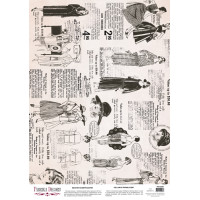Деко веллум (Лист кальки з малюнком) Vintage Fashion, А3 (29,7см х 42см)