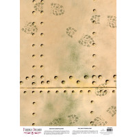 Деко веллум (Лист кальки з малюнком) Grunge Bootprints, А3 (29,7см х 42см)