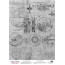 Деко веллум (Лист кальки з малюнком) Grunge Technical drawing, А3 (29,7см х 42см)