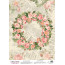 Деко веллум (Лист кальки з малюнком) Romantic Rose Wreath, А3 (29,7см х 42см)