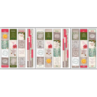 Набір смуг з картинками для декорування Botany winter 8 шт 5х30,5 см