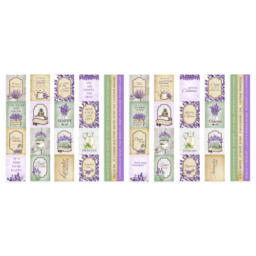 Набор полос с картинками для декорирования Lavender Provence 5 шт 5х30,5 см
