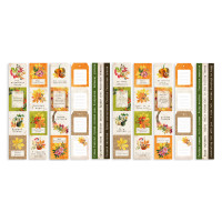 Набор полос с картинками для декорирования Botany autumn redesign 5 шт 5х30,5 см