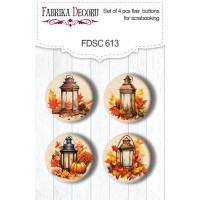 Скрапфішки набір 4шт Bright Autumn №613