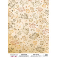 Деко веллум (лист кальки с рисунком) Breath of autumn, А3 (29,7см х 42см)