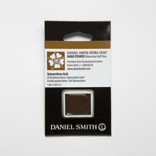 Акварельная краска Daniel Smith Quinacridone Gold, кювета 1,8 мл