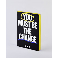 Блокнот Nuuna Graphic L 165х220 мм 120г 256 ст - You Must Be The Change