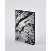 Блокнот Nuuna Nightflight L Light 165х220 мм 120г 176 ст - NYC Silver