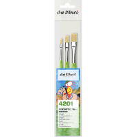 Набор кистей из синтетической щетины Fit Synthetic Bristle DaVinci для масла и акрила 3 шт.