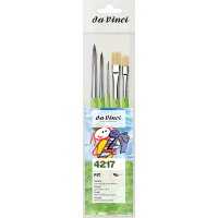 Набір синтетичних пензлів Fit Synthetic Bristle DaVinci для олії, акрилу та акварелі 5 шт