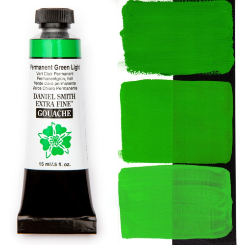 Гуашевая краска Daniel Smith 15 мл Перманентный зеленый (Permanent Green Light)